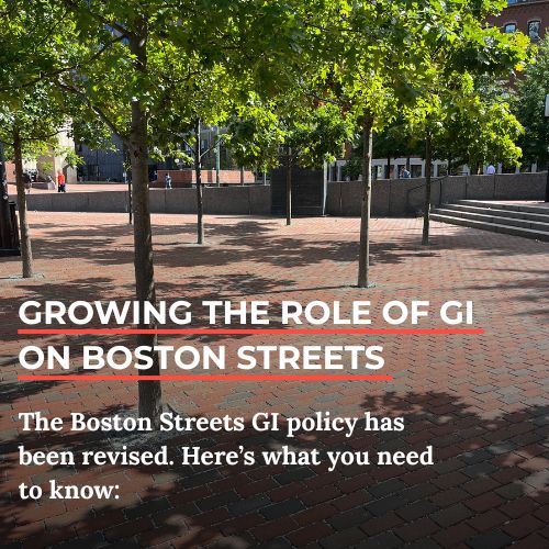 BosGreenIn's tweet photo. The Office Of Green Infrastructure is proud to announce a revised Green Infrastructure Streets Policy that outlines the inclusion of new Green Infrastructure in future streets projects and much more! Learn more here: https://t.co/4WUQGIjZIT https://t.co/8cWzgwINSs