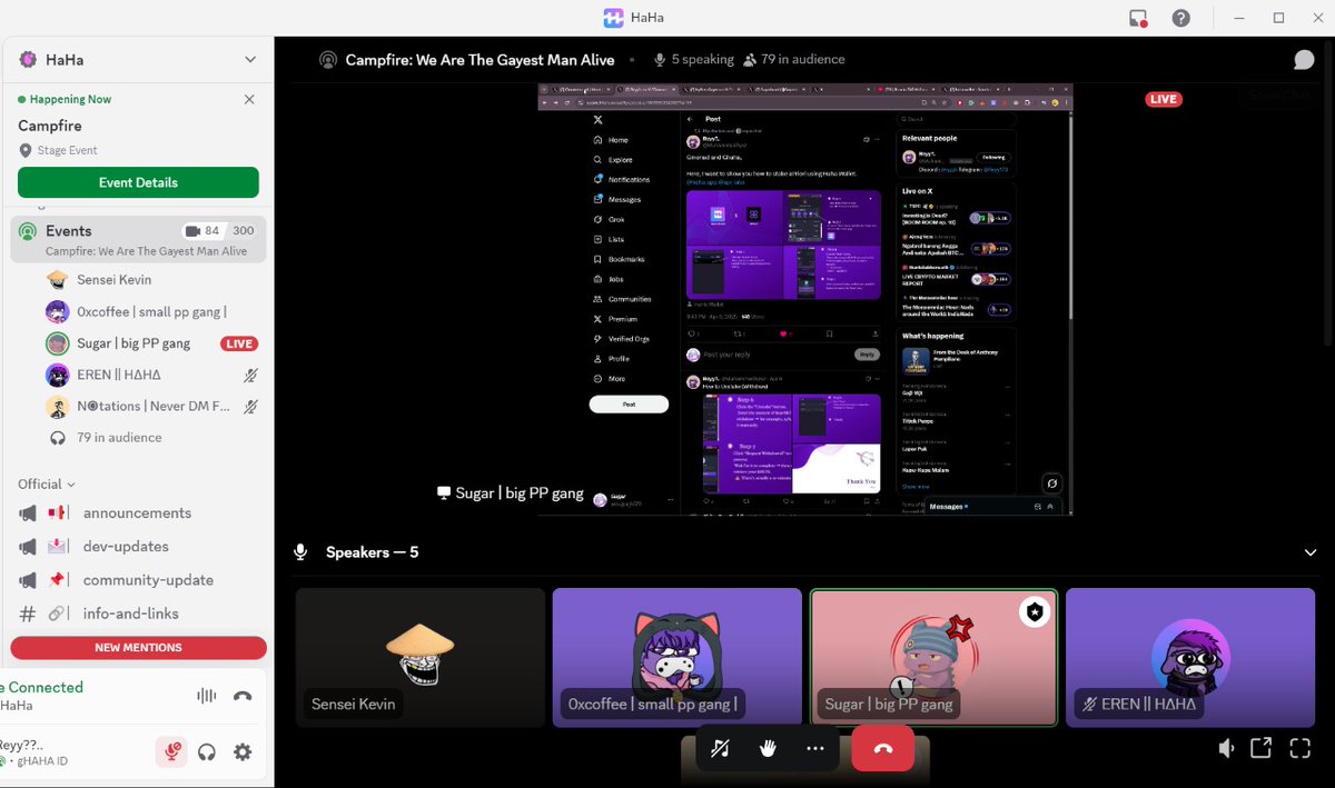 MuhammadRyxz's tweet photo. GHAHA π
Thank you to everyone who joined and tuned in with the HaHa community! !
Special thanks to the host ππ€© @sugar_6378 @0xcoffeegt @Notations_Ng
@haha_app #CampfireSession π₯ https://t.co/WTyGf6d2or