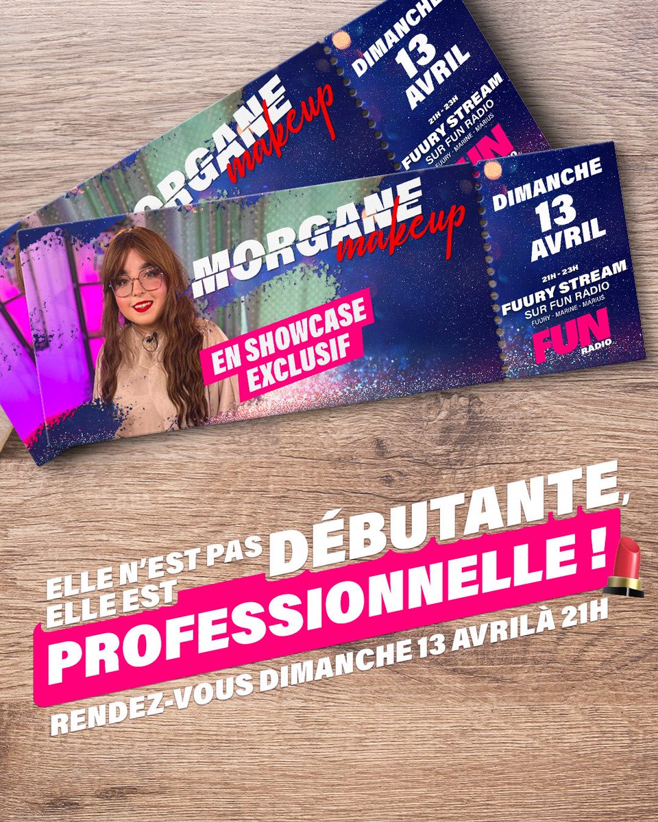 FuuRy_Off's tweet photo. Réservez votre dimanche soir… tout peut arriver… 🫣😶‍🌫️

#morganemakeup est notre invitée, dimanche, 21h sur #funradio 💋🎤 https://t.co/UuKwcUaMQt