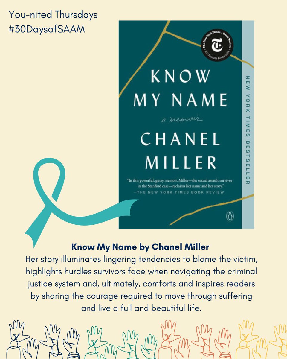 VUProjectSafe's tweet image. Add this to your summer reading list! 📷 To highlight survivor perspectives and illuminate how powerfully survivor stories can transform how we view sexual assault, we recommend Chanel Miller&apos;s Know My Name, a New York Time&apos;s Bestseller. #30DaysofSAAM #YounitedThursdays