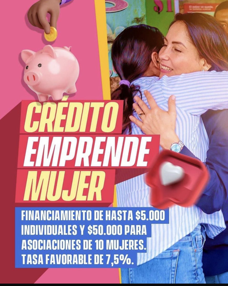 Crédito Emprende Mujer. Si llega una, llegamos todas.

 #LuisaPorLaVida #LuisaPresidenta