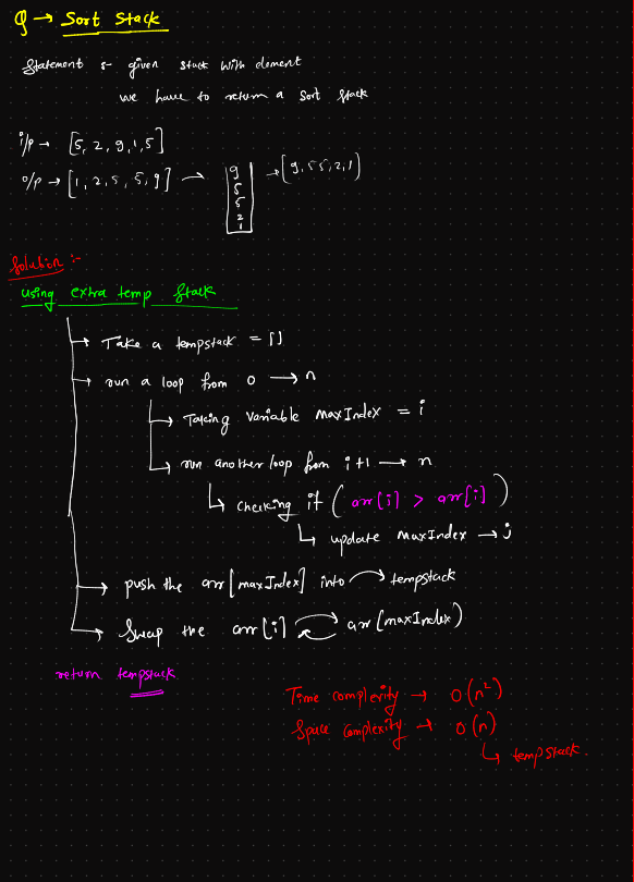 Prathamesh_532's tweet photo. ๐ Day 8 of #CodingHero by @hiteshdotcom Sir
โ
DSA - Solved Total (19):
โข JavaScript Stack Implementation ๐
โข Next Smaller from Left โฌ
๏ธ๐
โข Sort Stack using Recursion ๐
#DSA #webdev #codingjourney #chaiaurcode
#OpenToWork #FullStackDeveloper #MERNstackDeveloper https://t.co/X8LkLD336M