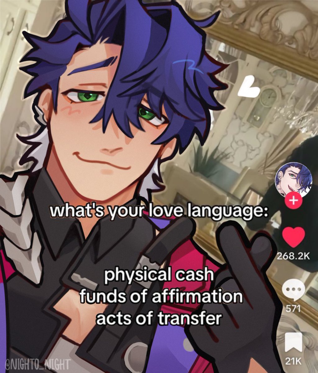 Nighto_Night's tweet photo. What a dreamy guy💰❤️

#HonkaiStarRail #Sampo #sampokoski https://t.co/G783ZFCMkn