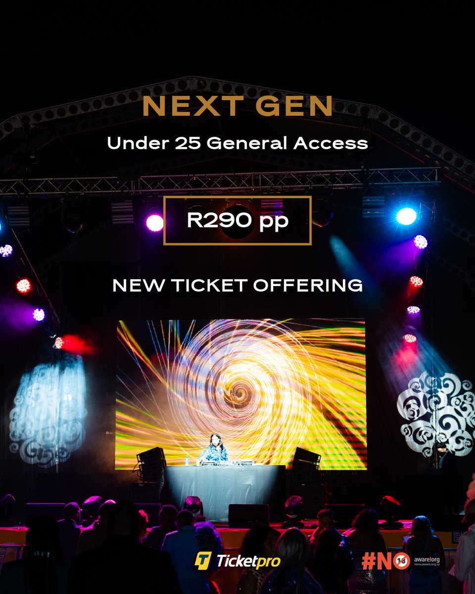 Boomtownza's tweet photo. Under 25? We have a new General Ticket with all the same benefits.   Experience BOOMTOWN for R290. Bring your ID on the day, and you need a racecourse entrance ticket. Exclusively on TicketPro website, link in bio.
@Hollywoodbets @ticketproza #BOOMTOWN #HollywoodbetsDurbanJuly https://t.co/1wXriTGvxP