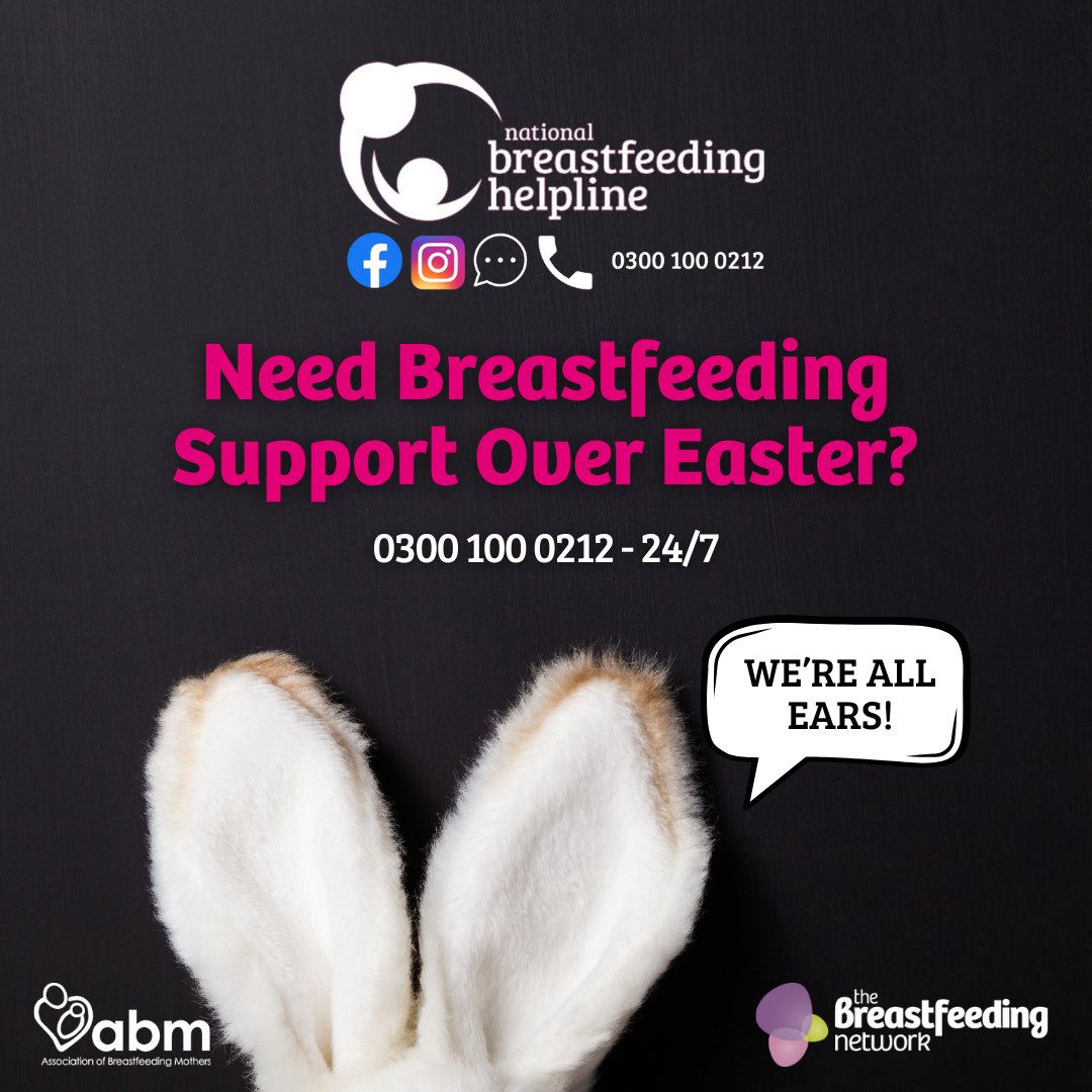 With the Easter holidays underway, some of our services are running with reduced groups. As many children are off school during this time, we understand it might be trickier than usual to attend a group.

If you need infant feeding support - please don't put it off until after