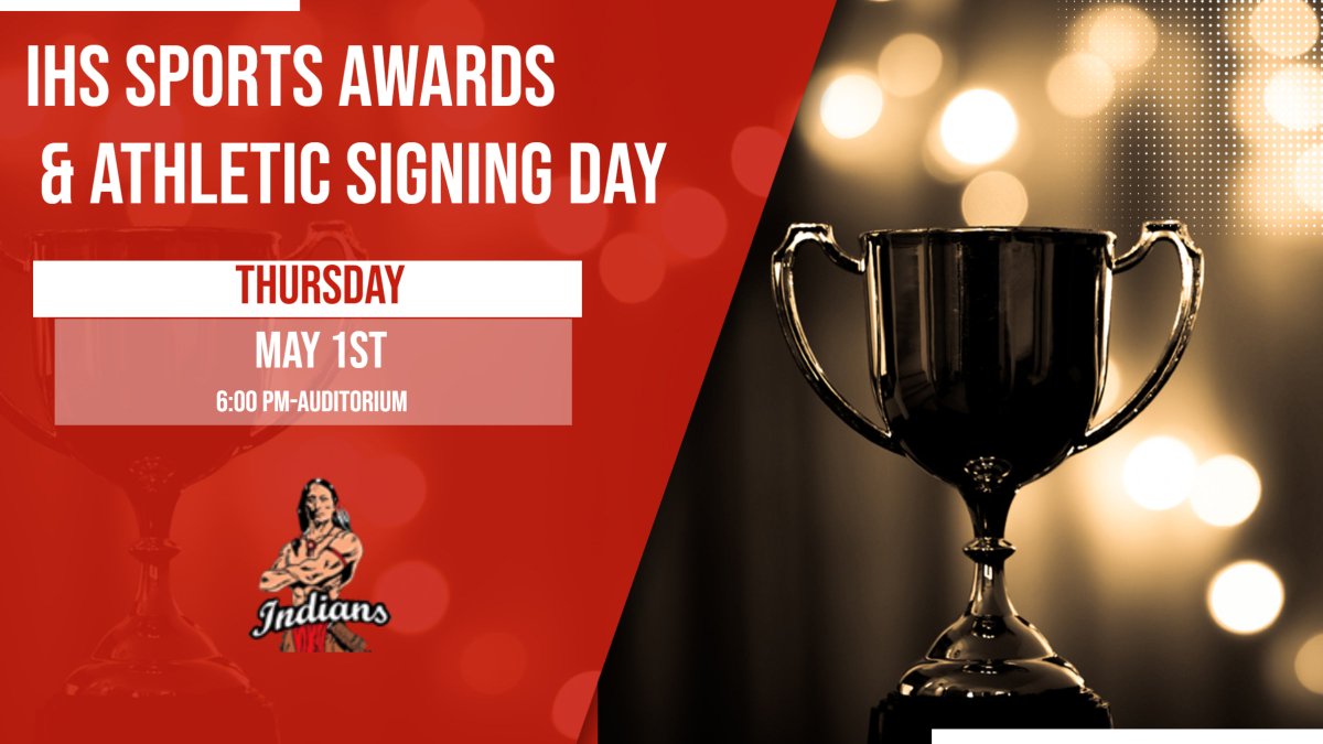 IHS Sports Awards coming up on May 1st!
