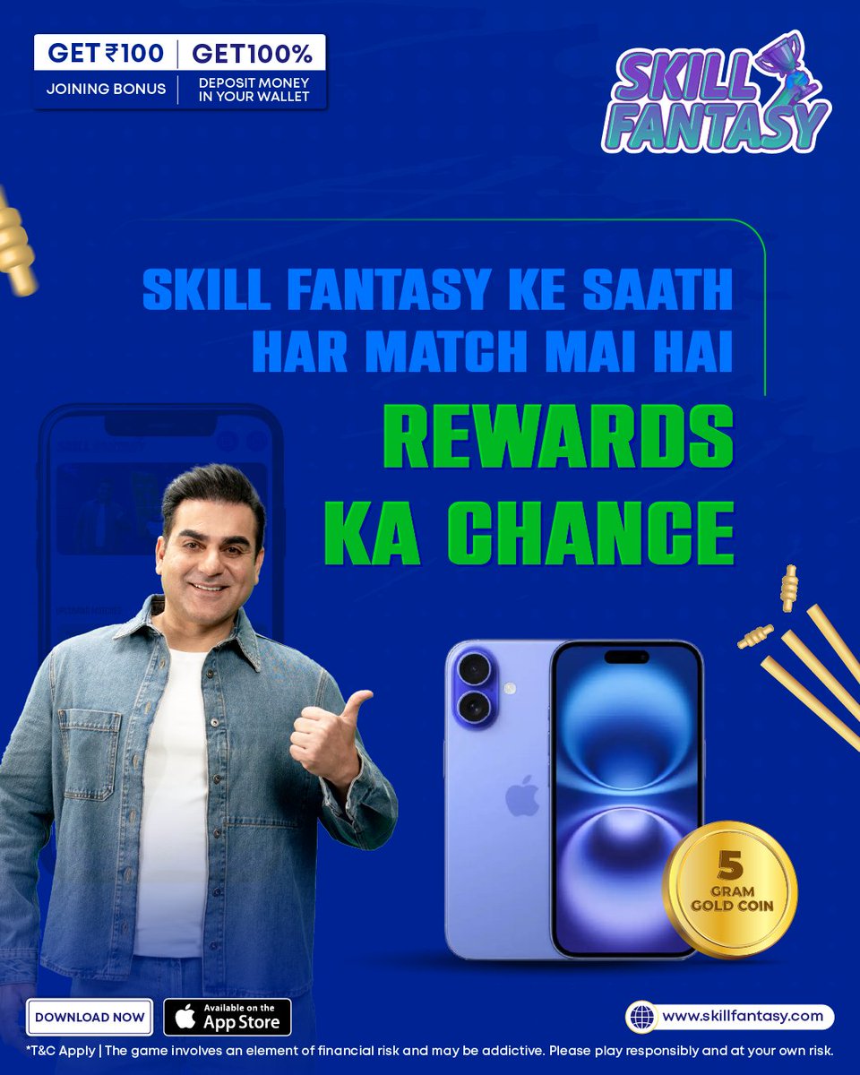 skillfantasyind's tweet image. Get ready to experience the ultimate rush with Skill Fantasy! Play your favorite games, showcase your skills, and take on challenges that bring you closer to winning big. Compete, win, and enjoy every moment of the action!

#SkillFantasy #FantasyCricket #Cricketworld #India