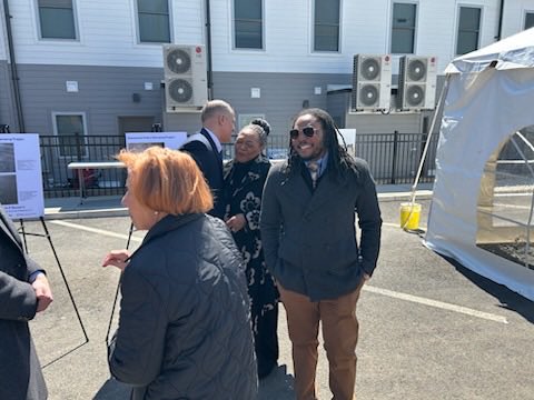 JoeDeFeliceHUD's tweet photo. @HUDgov Choice Neighborhoods provided the $30Million seed to sprout hundreds of millions in private investment into Sharswood at @PhilaHsgAuthPHA Excited to be w @keljerry and others to ribbon cut another 65 beautiful units in this thriving community. https://t.co/dlMEdL3QTS