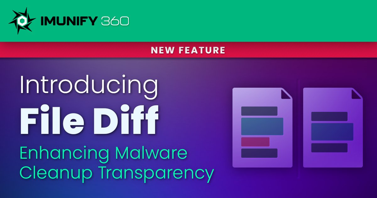 imunify360's tweet photo. π¨ New Feature: File Diff π‘οΈ
See exactly what was cleaned from infected files with a side-by-side comparison. Transparency in malware cleanup, redefined.
π Learn more: https://t.co/cQ2IOac70K
#Imunify360 #CyberSecurity #MalwareCleanup https://t.co/pZVeMXyg4X