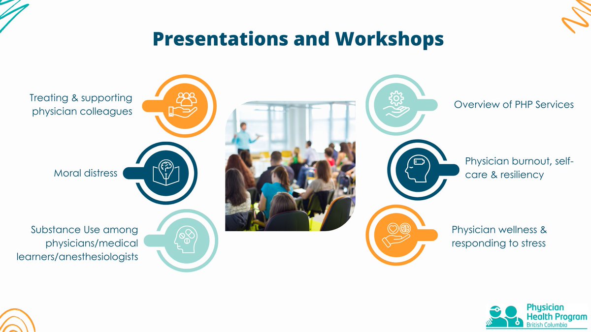 Physician Health BC (@php_bc) on Twitter photo Did you know that the Physician Health Program offers a variety of presentations & workshops for physician groups? Interested? Email us at program@physicianhealth.com to host a session for your organization. Did you know that the Physician Health Program offers a variety of presentations & workshops for physician groups? Interested? Email us at program@physicianhealth.com to host a session for your organization.