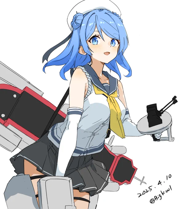 浦風#艦これ版深夜の真剣お絵描き60分一本勝負 #艦これ版真剣お絵描き60分一本勝負_20250410 