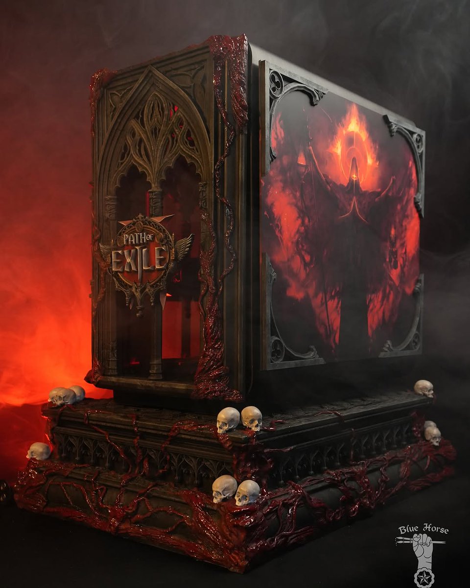 MSIUA's tweet photo. Дивися, який приголомшливий ПК мод у стилі Path of Exile 2 створили @BlueHorse_STU  для наших американських колег 🩸💀

Як тобі?

#POE2 #pathofexile2 #gamingpcbuild #pcbuild #пк #пкмод #збіркапк https://t.co/p0yWaIVXcX