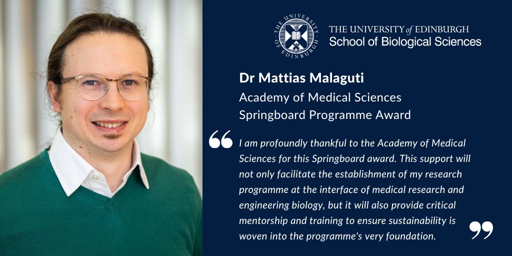Biological Sciences | University of Edinburgh (@sbsated) on Twitter photo Congratulations Mattias Malaguti on winning <a href="/acmedsci/">Academy of Medical Sciences</a> #Springboard25 award! 🧑🔬🌟
His project will explore how #Melanoma, one of the most serious forms of skin cancer, develops.
edin.ac/3G2AQ1w Congratulations Mattias Malaguti on winning <a href="/acmedsci/">Academy of Medical Sciences</a> #Springboard25 award! 🧑🔬🌟
His project will explore how #Melanoma, one of the most serious forms of skin cancer, develops.
edin.ac/3G2AQ1w