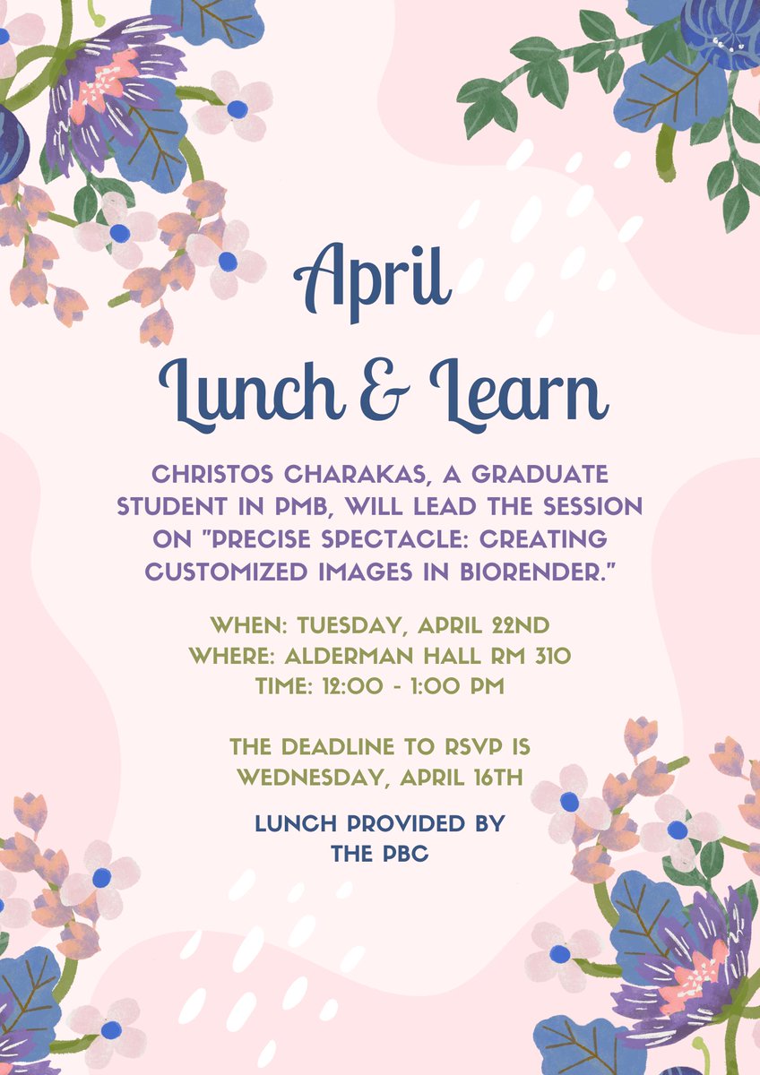 UMN Plant Breeding Center (@umnplantbreed) on Twitter photo The April Lunch and Learn will take place on Tuesday, April 22nd from 12 - 1 PM CT in Alderman 310. This is an in-person only event. The deadline to RSVP is Wednesday, April 16th. Email plantbreed@umn.edu for the sign up form. šŖ» The April Lunch and Learn will take place on Tuesday, April 22nd from 12 - 1 PM CT in Alderman 310. This is an in-person only event. The deadline to RSVP is Wednesday, April 16th. Email plantbreed@umn.edu for the sign up form. šŖ»