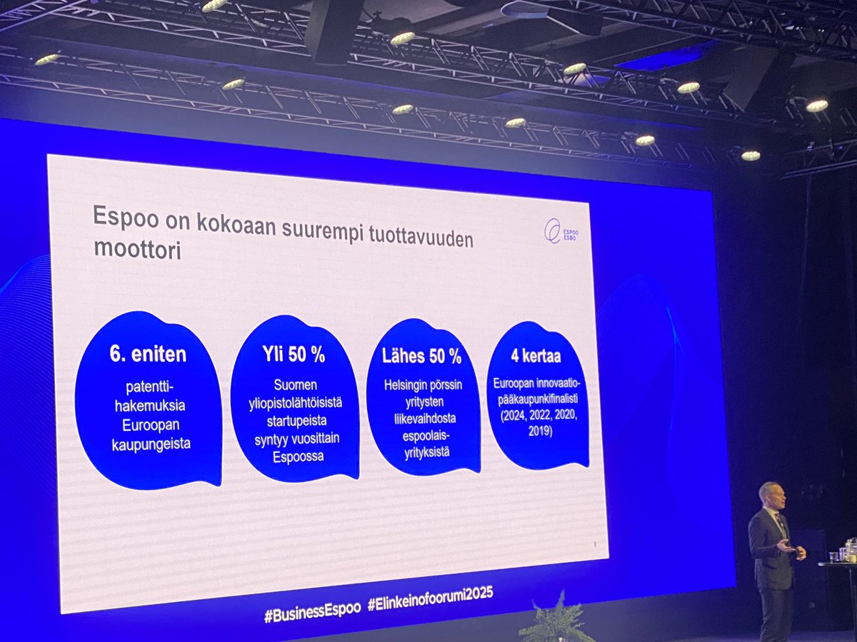 mariasipilä 🌍🌻 (@mariasipila) on Twitter photo Espoosta tulee 6. eniten patenttihakemuksia Euroopan kaupungeista <a href="/KaiMykkanen/">Kai Mykkänen</a>
#BusinessEspoo #Elinkeinofoorumi2025 Espoosta tulee 6. eniten patenttihakemuksia Euroopan kaupungeista <a href="/KaiMykkanen/">Kai Mykkänen</a>
#BusinessEspoo #Elinkeinofoorumi2025