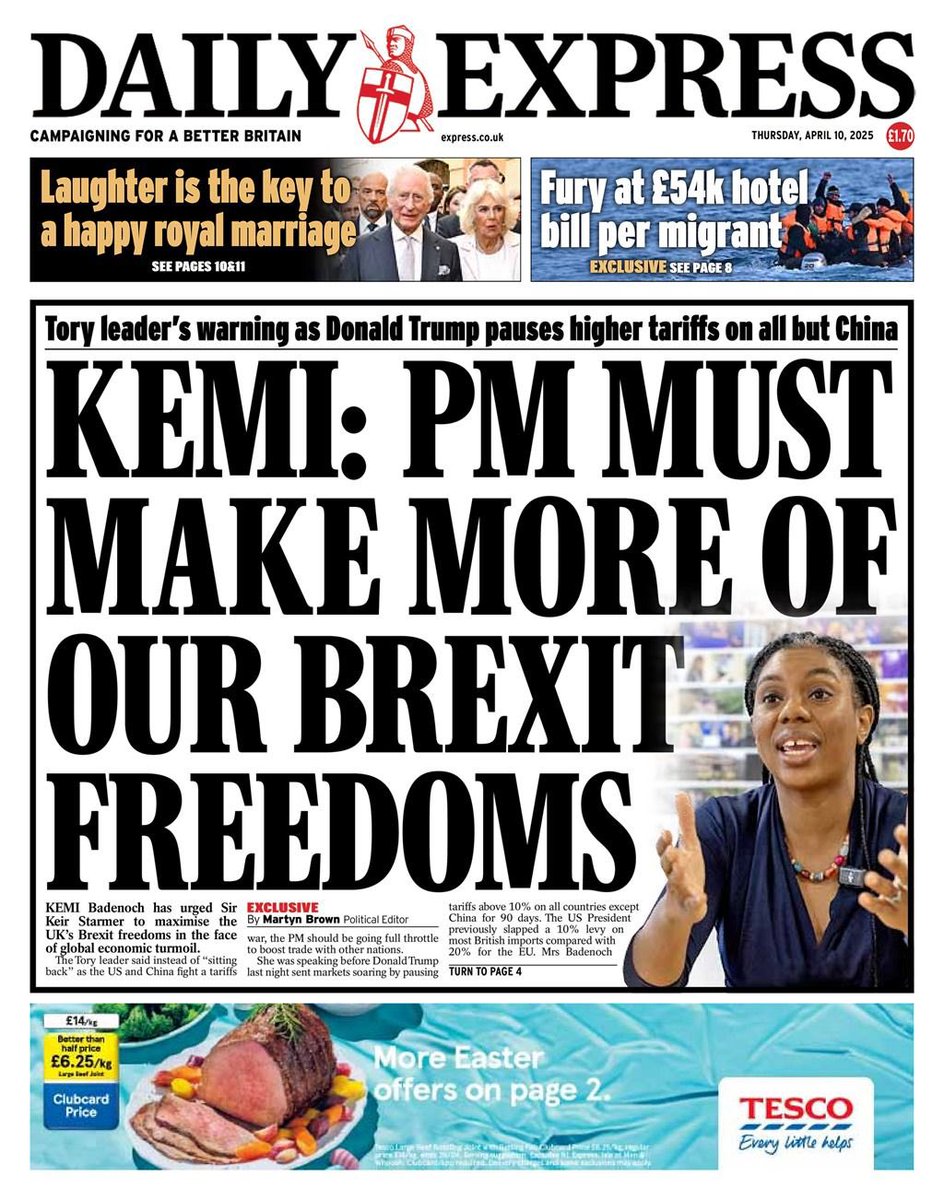 Kemi Badenoch (@kemibadenoch) on Twitter photo Keir Starmer is patting himself on the back over Brexit benefits he once opposed.
It’s time Labour stopped coasting and started using our independent trade policy—like I did with CPTPP—to strengthen Britain’s global trade, not weaken it.
We can’t afford complacency. Keir Starmer is patting himself on the back over Brexit benefits he once opposed.
It’s time Labour stopped coasting and started using our independent trade policy—like I did with CPTPP—to strengthen Britain’s global trade, not weaken it.
We can’t afford complacency.