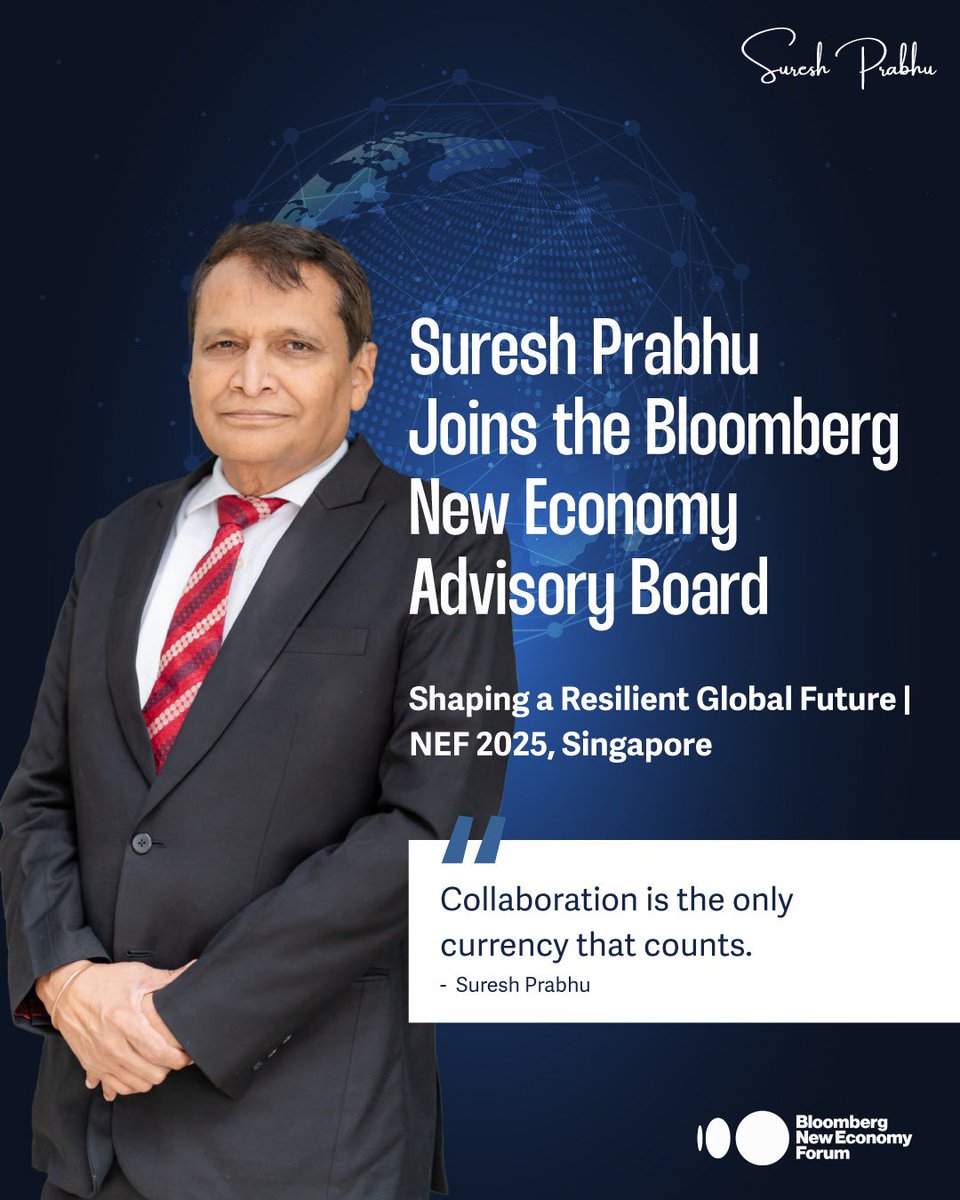 I’m honoured to join the Bloomberg New Economy Advisory Board—a global platform that brings together voices shaping the future.

As we plan for the 2025 New Economy Forum in Singapore this November, I look forward to contributing to critical conversations on sustainability,