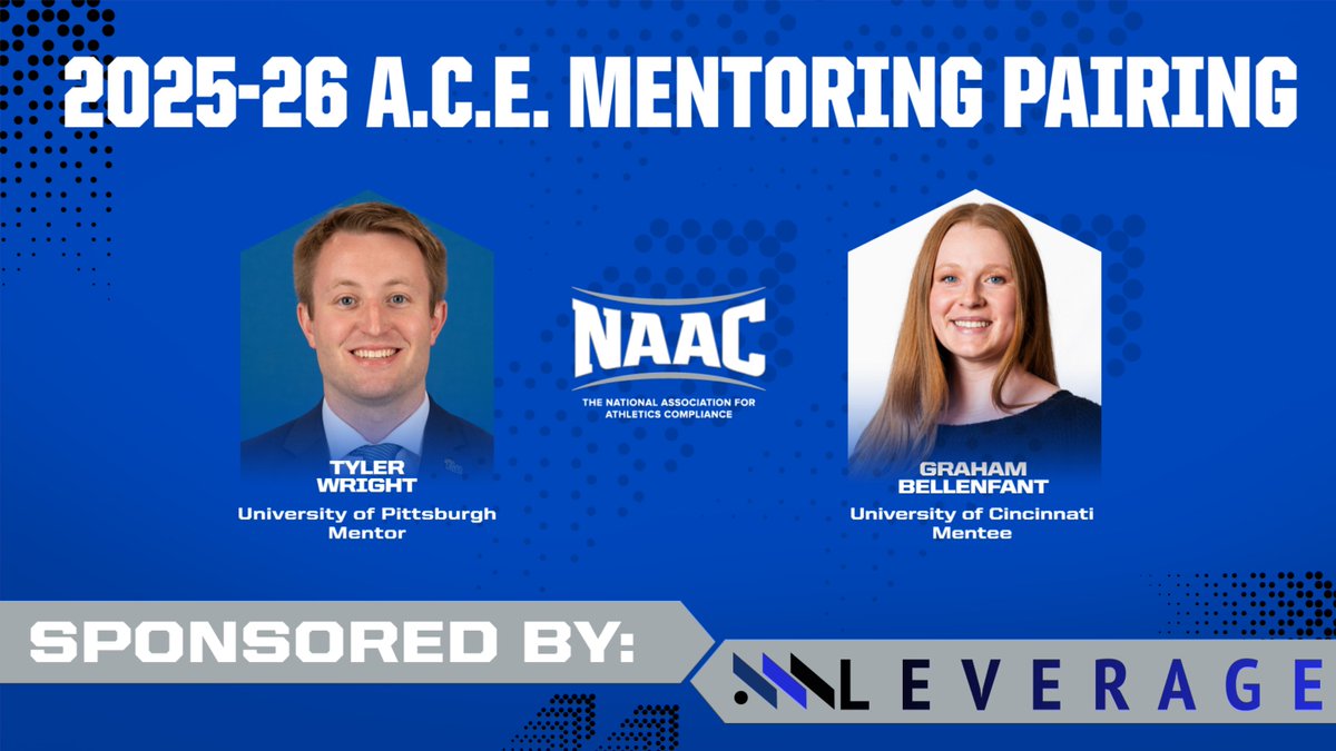NAACconnect's tweet photo. Last but not least, ACE Pairing #10!
Mentor: Tyler Wright
Mentee: Graham Bellenfant https://t.co/z9SDF1objq