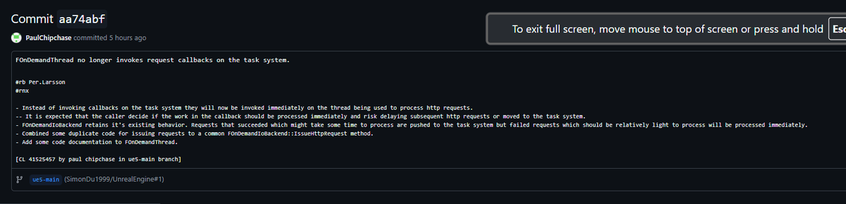 theredpix's tweet image. #Unreal 5.6 #Multithreading FOnDemandThread changes for http requests #cpp #gamedev