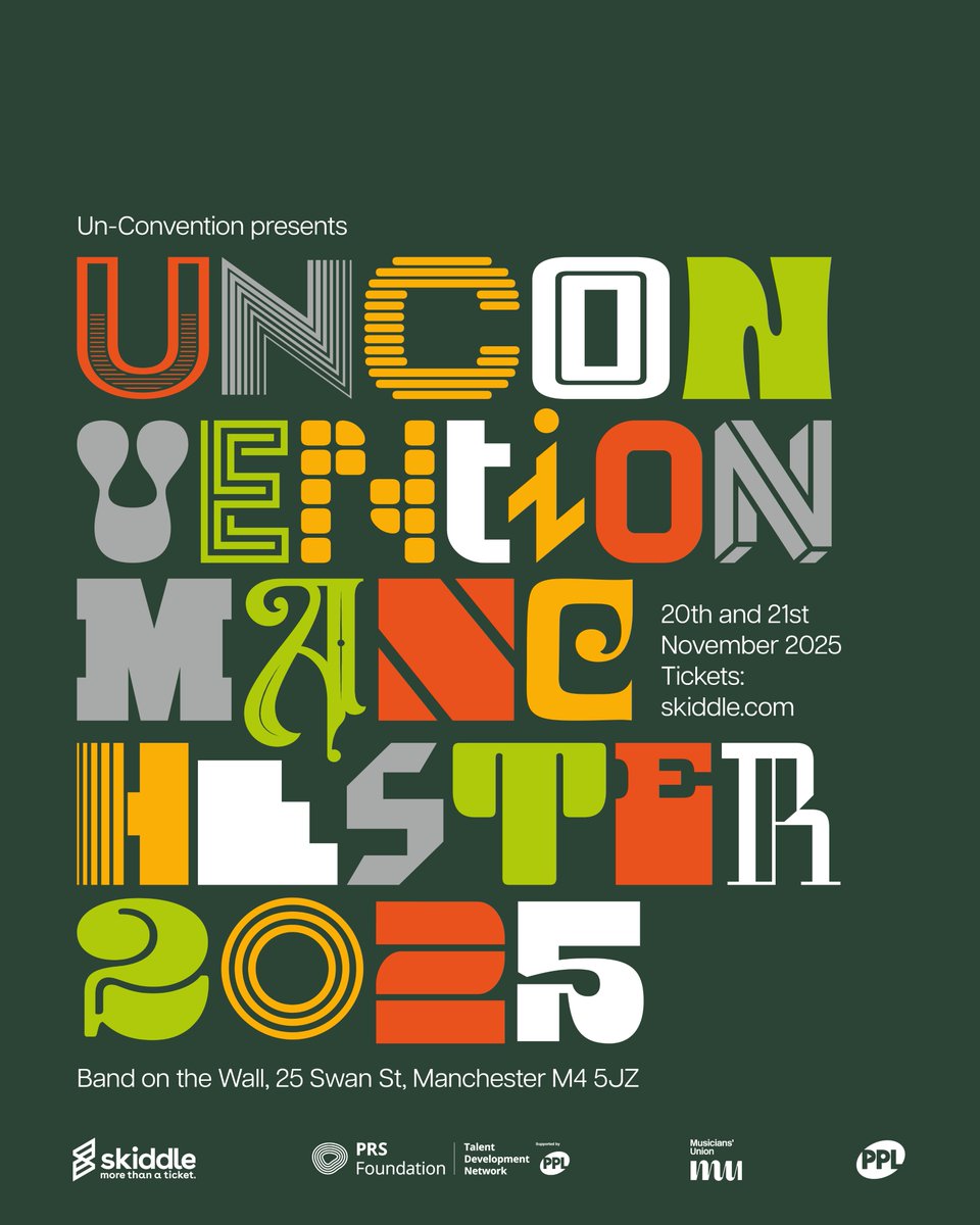 Un-Convention (@unconvention) on Twitter photo We are delighted to announce that this year’s Un-Convention Manchester will take place at <a href="/bandonthewall/">Band on the Wall</a> on the 20th and 21st November 2025.
A limited number of discounted early-bird tickets are currently available for £45 plus booking fee at: skiddle.com/e/40916075 We are delighted to announce that this year’s Un-Convention Manchester will take place at <a href="/bandonthewall/">Band on the Wall</a> on the 20th and 21st November 2025.
A limited number of discounted early-bird tickets are currently available for £45 plus booking fee at: skiddle.com/e/40916075
