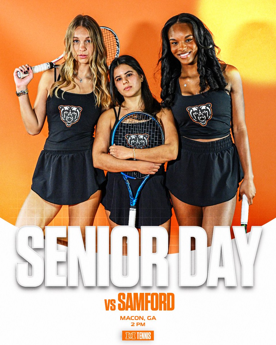 Senior Day against Samford!

🆚 Samford
🕑 2 p.m.
📍 Macon, Ga.
🏟️ LeRoy Peddy Tennis Center
📊 Live Scores: rb.gy/vgjerf

#GoBears