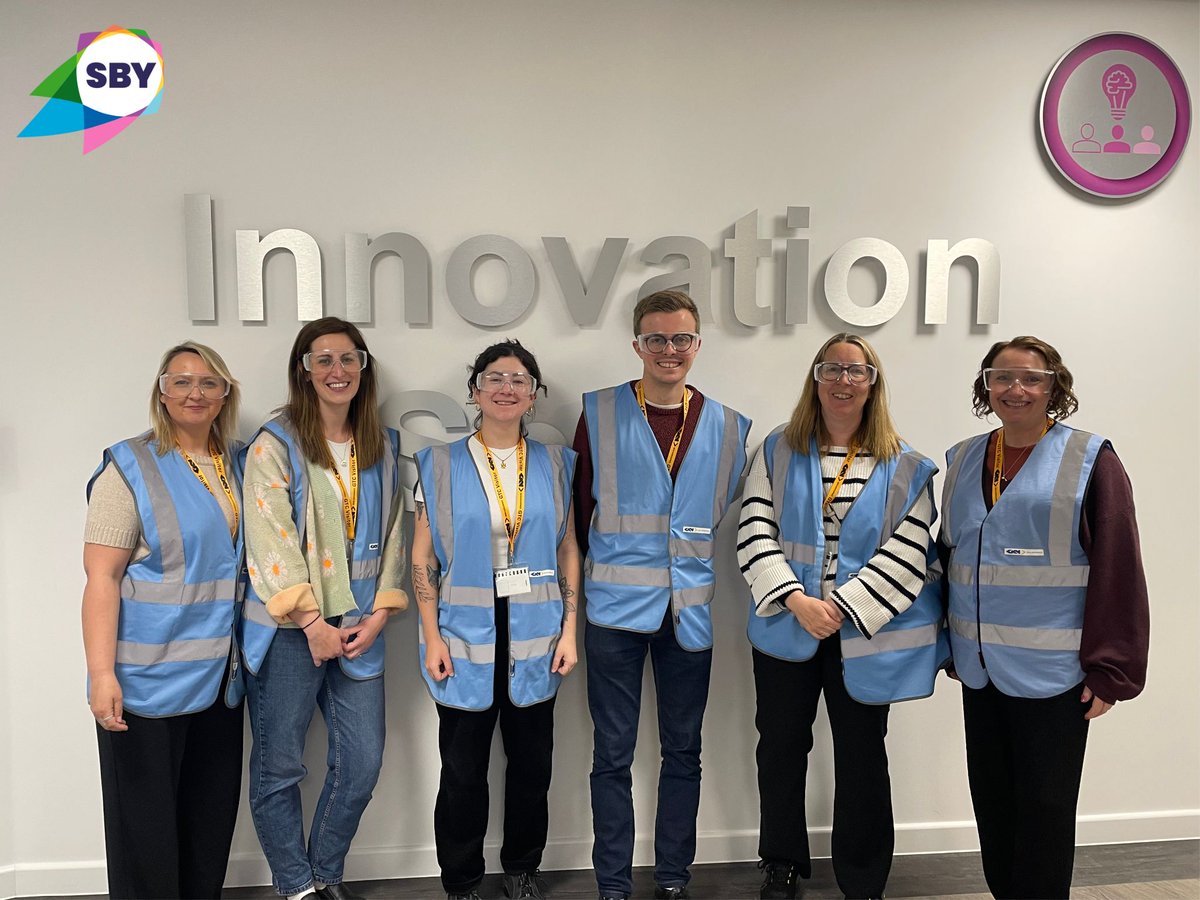 SBYcharity's tweet photo. Thanks so much to @GKNAero for hosting SBY at the GKN Global Technology Centre today. The team especially enjoyed donning the safety gear and taking a tour of the workshop space. We're all very excited to see where this new partnership may take us! ⭐ https://t.co/zqT01AthNy