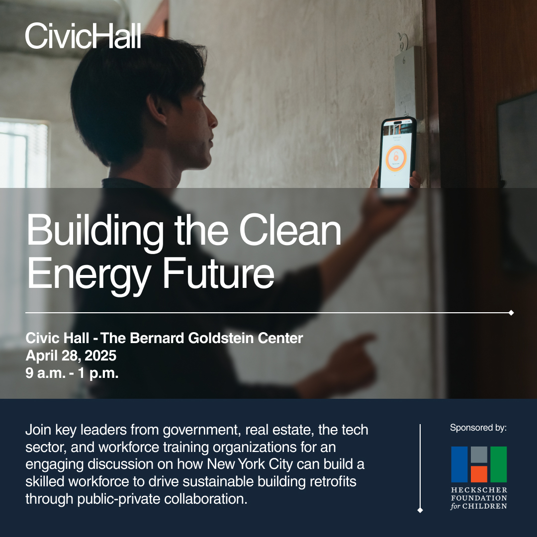 🔊Join us on April 28 at 9:00 a.m. at our Bernard Goldstein Center for Building the Clean Energy Future — a forum bringing together leaders from government, real estate, technology and workforce development.

Register here: bit.ly/4ct86eu