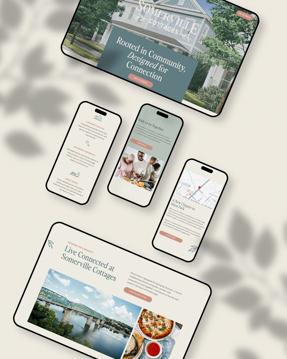CommonstateAr's tweet image. ⚜️Inspired by the charm of French Quarter townhomes, Somerville Cottages is a nod to Alton Park’s roots and revival. Grateful to play a small part in shaping our city’s future. 

#development #branding #design