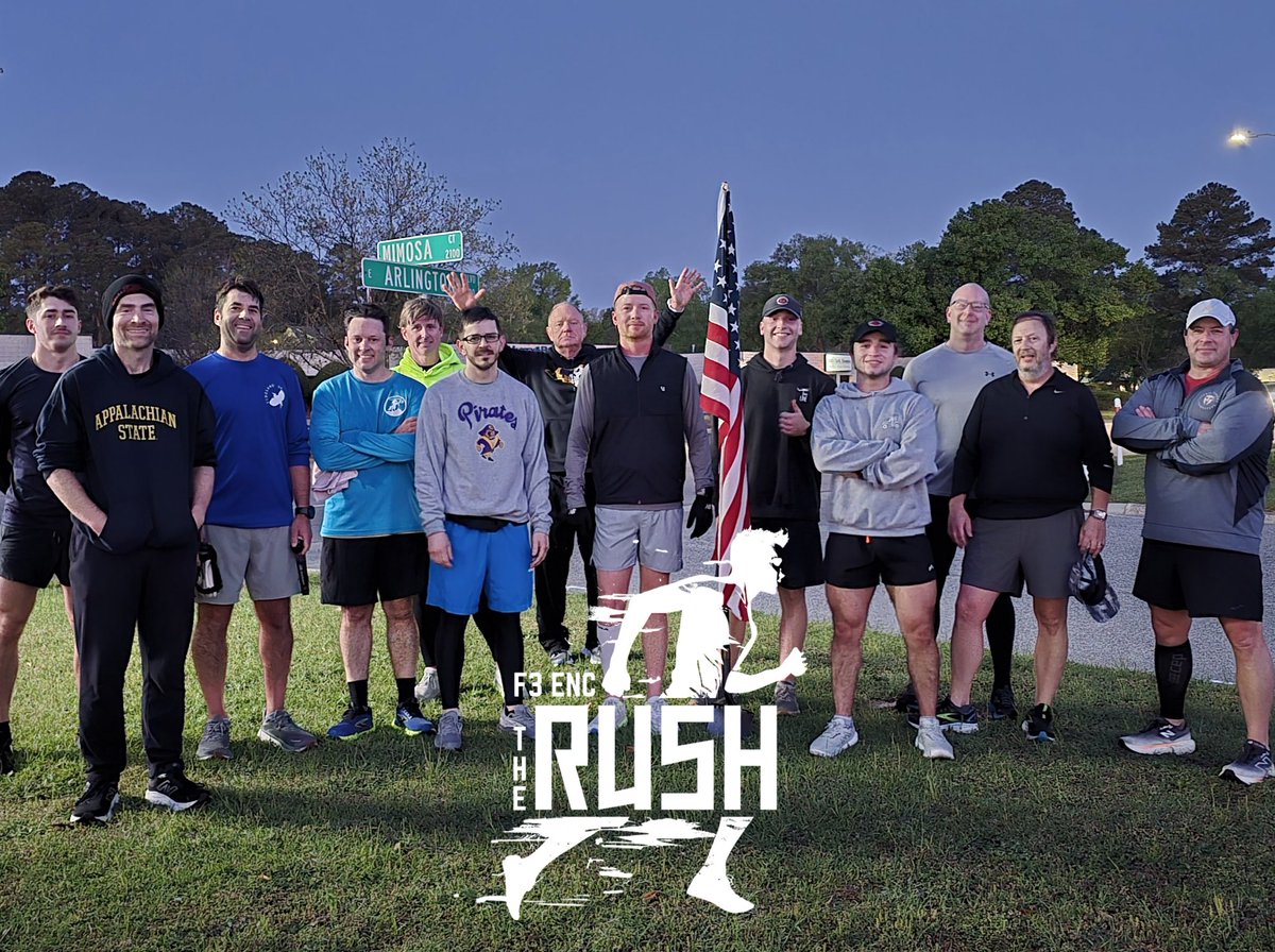 F3ENC's tweet image. 57 #f3enc men today!  #f3nation #f3counts
20 @ #thegoodfught
15 @ #therush
14 @ #theclydesdales
8 @ #tobaccoroad