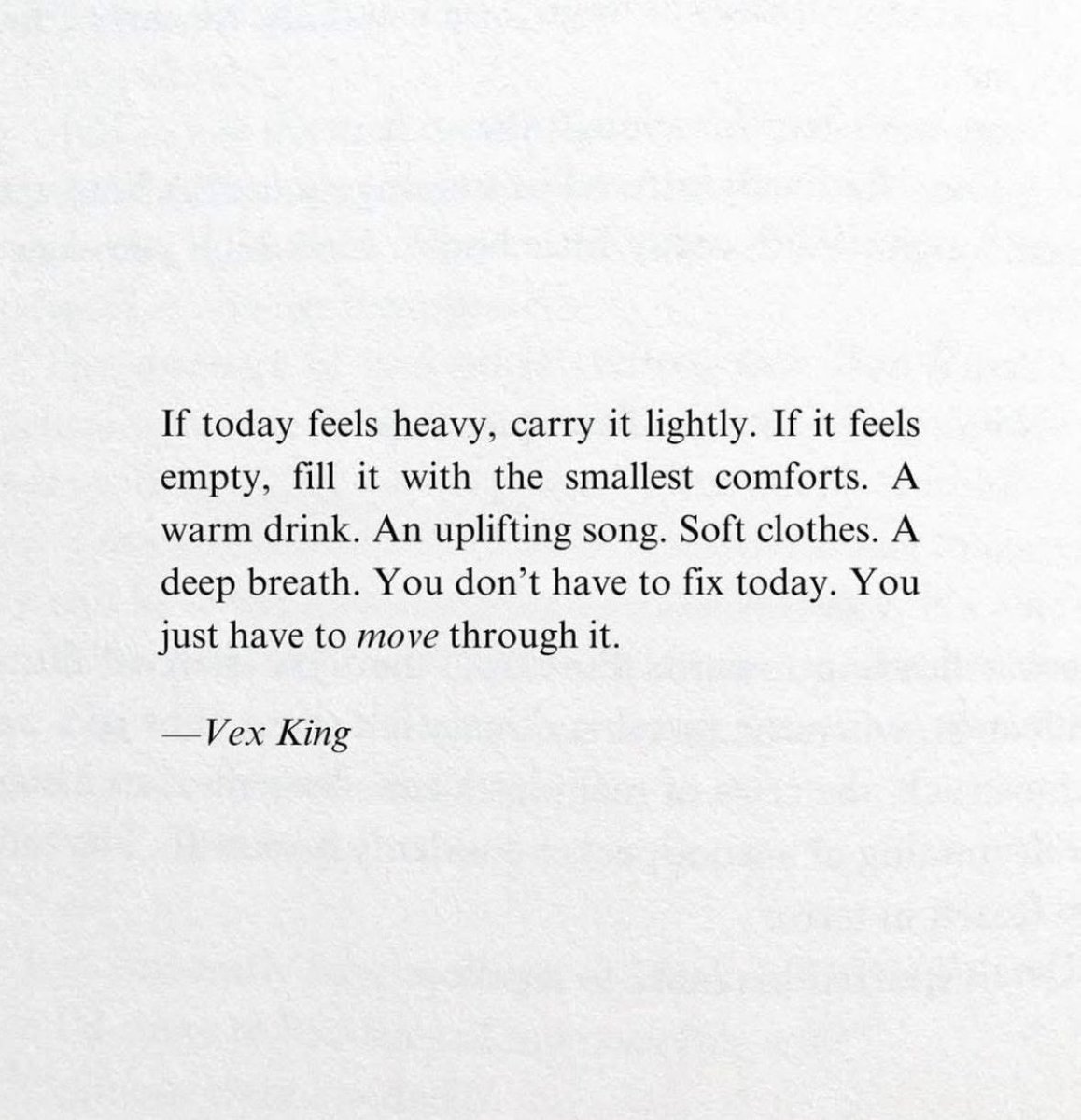 you don’t have to fix today