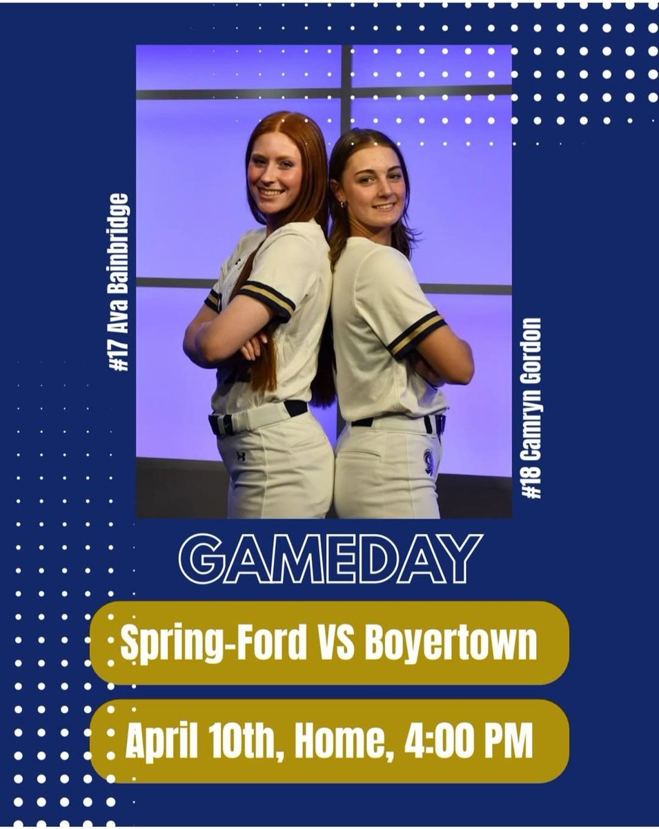 SF Softball is home today at 4pm vs Boyertown.  Come cheer the team on!