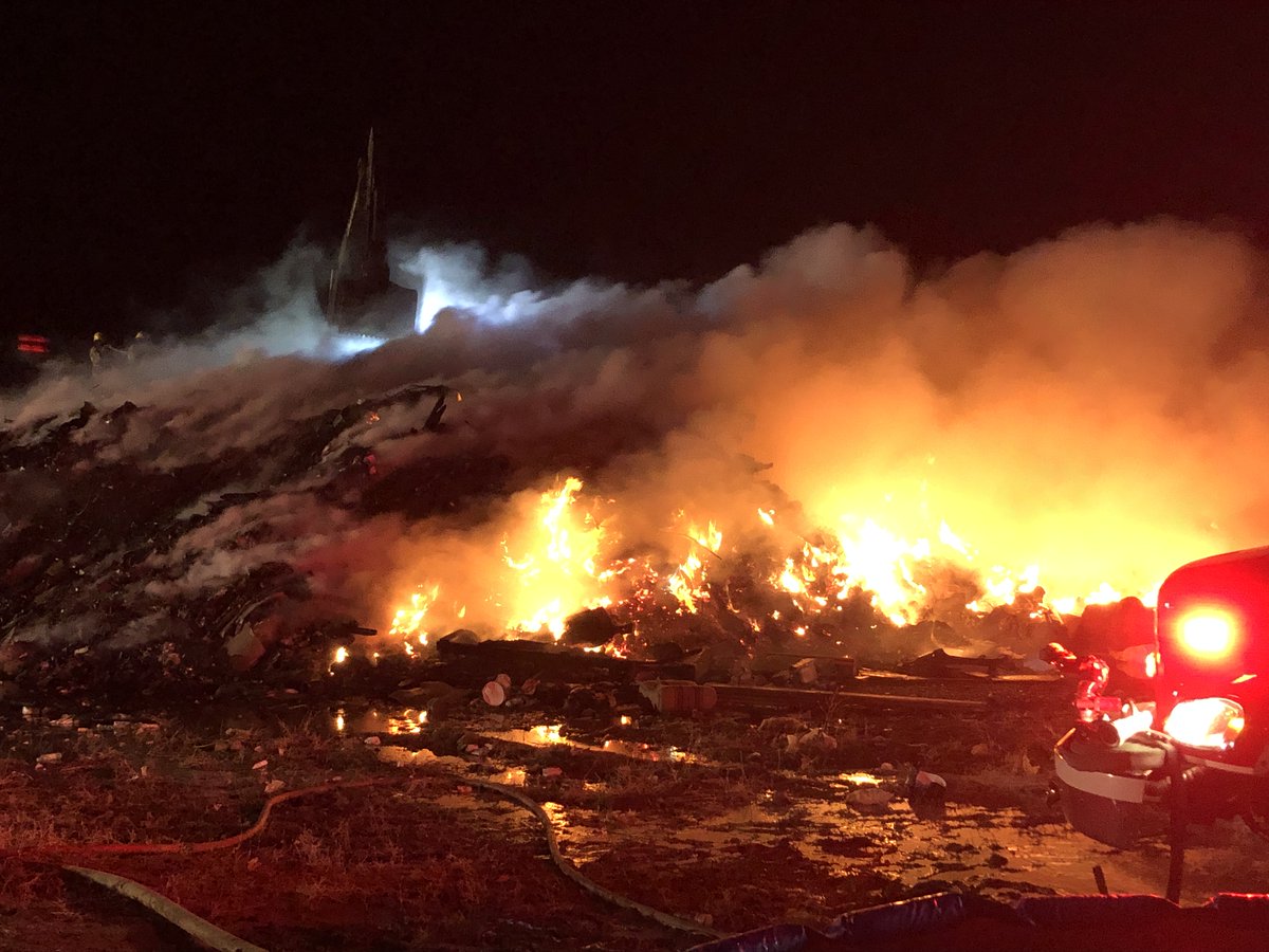 A big thanks to the volunteers from the Bow Island, Burdett and Foremost fire departments who worked all night to contain a fire at the landfill and kept it from spreading into our property. A few neighbouring farmers also hauled water to the site.