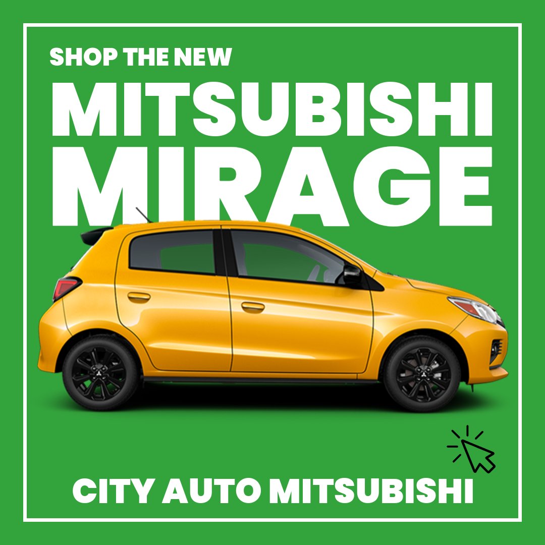 Compact, efficient, and ready for any adventure. With class-leading fuel economy of up to 39 MPG combined, the new Mitsubishi Mirage is perfect for city commutes and weekend getaways. 🌟

Shop and learn more: bit.ly/4cfu842
