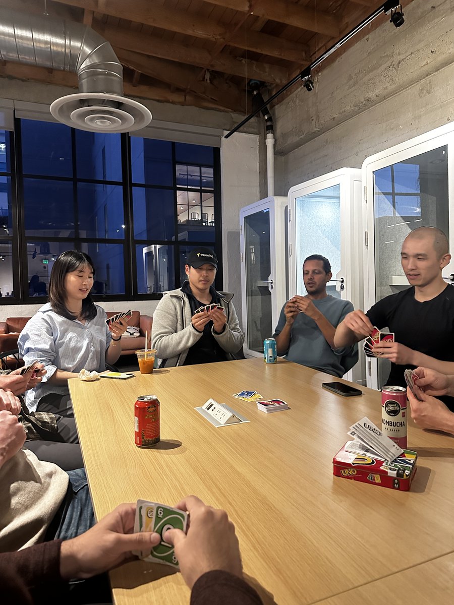 Last week, we stayed late at the office—Vietnamese takeout, card games, and way too much competitive energy.

No agenda. No prep. Just good food, laughs, and a team that actually likes spending time together.

Startups move fast. The pressure’s real. And it’s easy to forget that