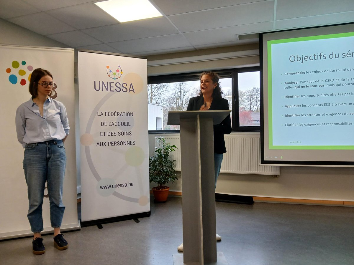 unessabe's tweet photo. Succès de foule pour le séminaire: Le reporting ESG dans le secteur de la santé: entre conformité et transformation durable, coorganisé par Santhea, GIBBIS et UNESSA. Une initiative qui fédère les acteurs de la santé autour du reporting durable et des critères ESG. https://t.co/hbRr9i9vBC