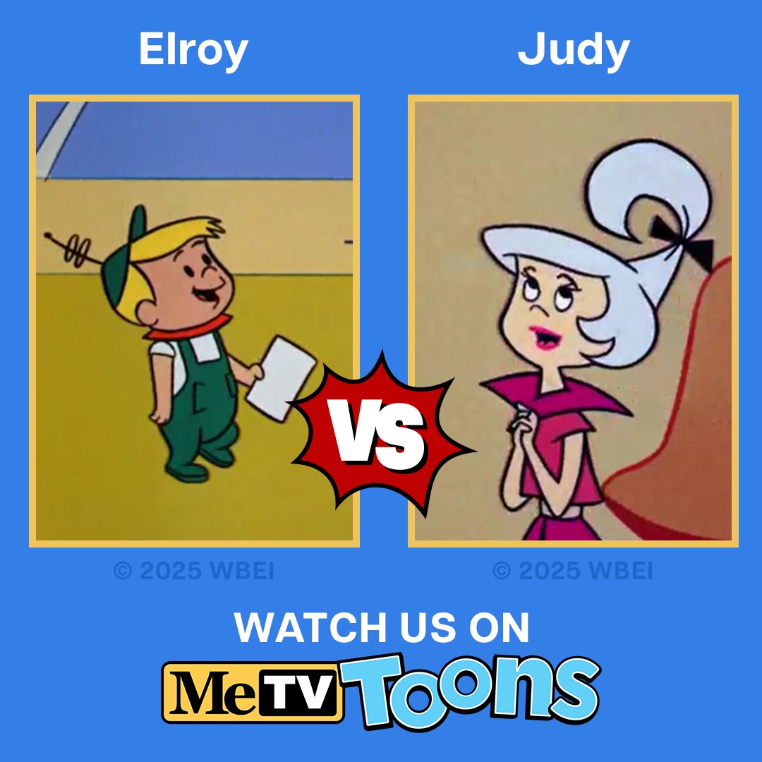 MeTVtoons's tweet image. Happy siblings day! It's time to choose between these cartoon siblings! Which Jetson kid is your favorite - Elroy or Judy?

Tell us why in the comments and tune in to The Jetsons on MeTV Toons every day at 7P | 6C.
#thejetsons #classiccartoons #hannabarbera #MeTVToons