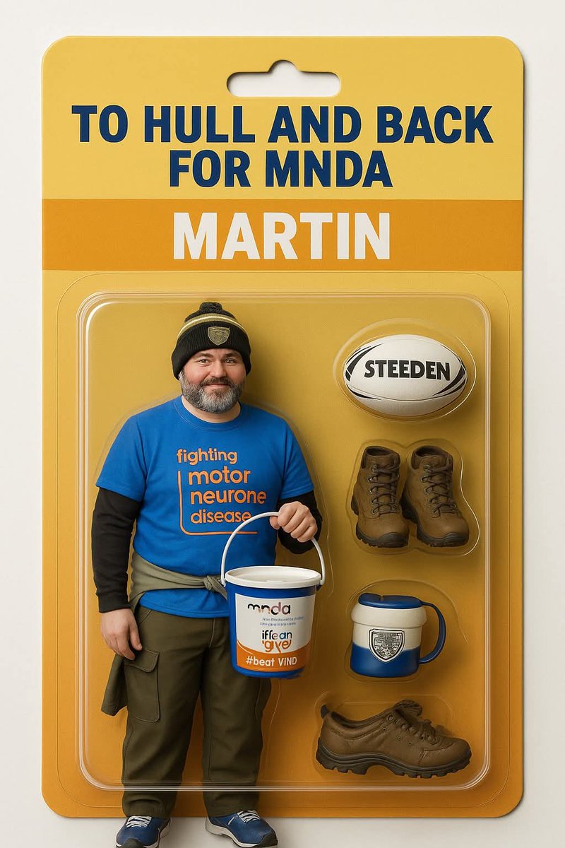 WalkForMNDA's tweet image. Martin turned from fundraiser to film star when he was made into an action figure  @jackblack 🖤🖤

@mndassoc @mndcampaigns
Him and Chaddy walking 170 miles from @hullkrofficial back to @LeighLeopardsRL via every UK SL Club in August! justgiving.com/page/neil-chad…