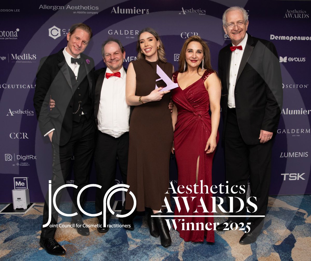 Throwback to an incredible moment! We are beyond honoured to share that the Joint Council for Cosmetic Practitioners (JCCP) was awarded Best Initiative/Strategic Project in Aesthetics at the Aesthetic Awards 2025! 🏆✨