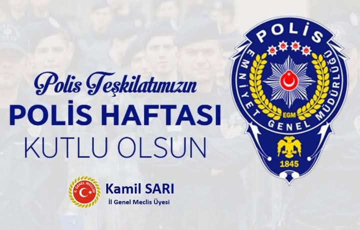 Türk Polis Teşkilatımızın 180. kuruluş yıl dönümünü kutlu olsun. Şehit olan polislerimize Allah dan rahmet diliyorum.  Gazilerimize sağlıklı huzurlu mutlu ömürler diliyorum.