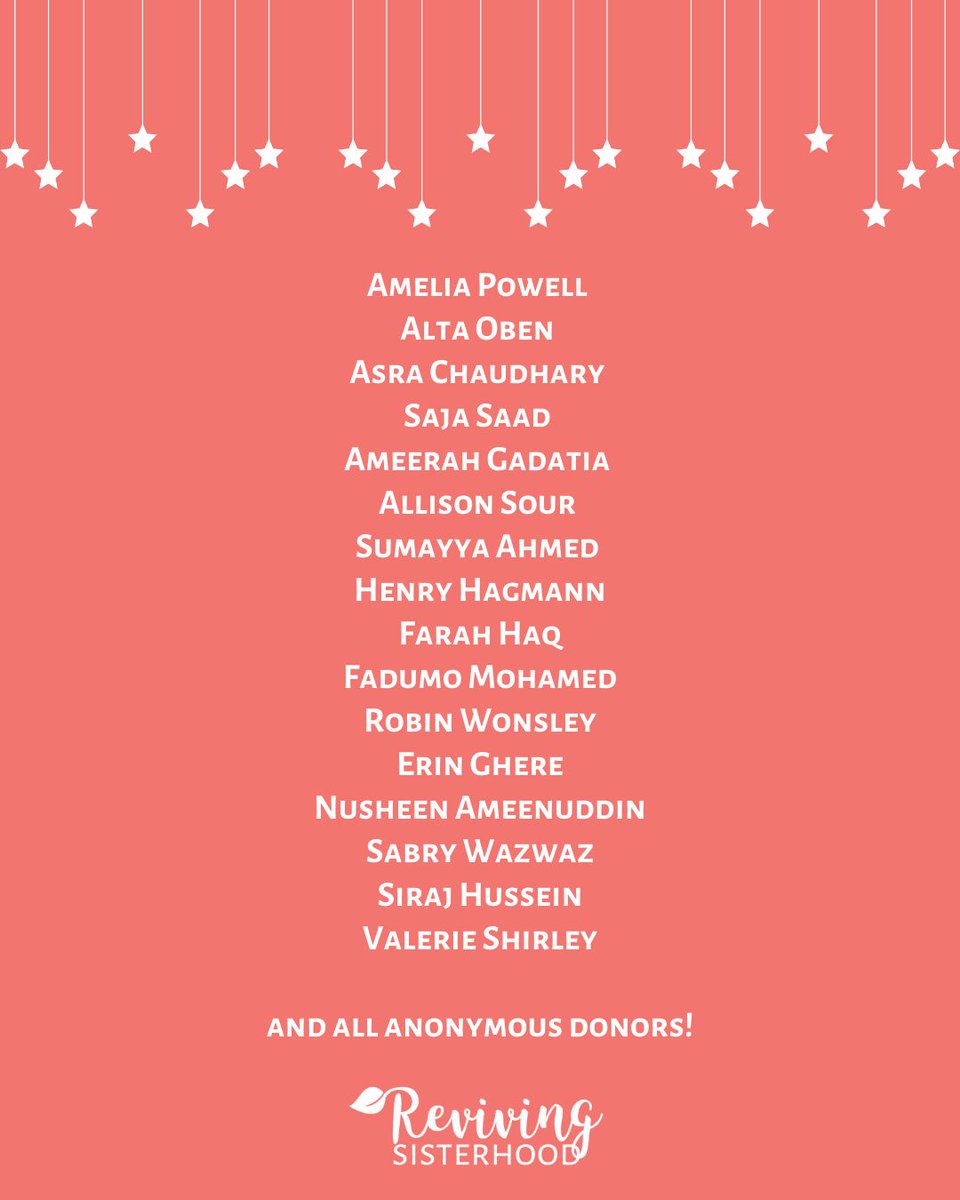 We are beyond excited to share that we’ve reached our goal for our 2025 Ramadan campaign! With heartfelt gratitude, we thank our generous donors—including our anonymous supporters. Your support makes all the difference. Thank you, from the Sisterhood. 💖