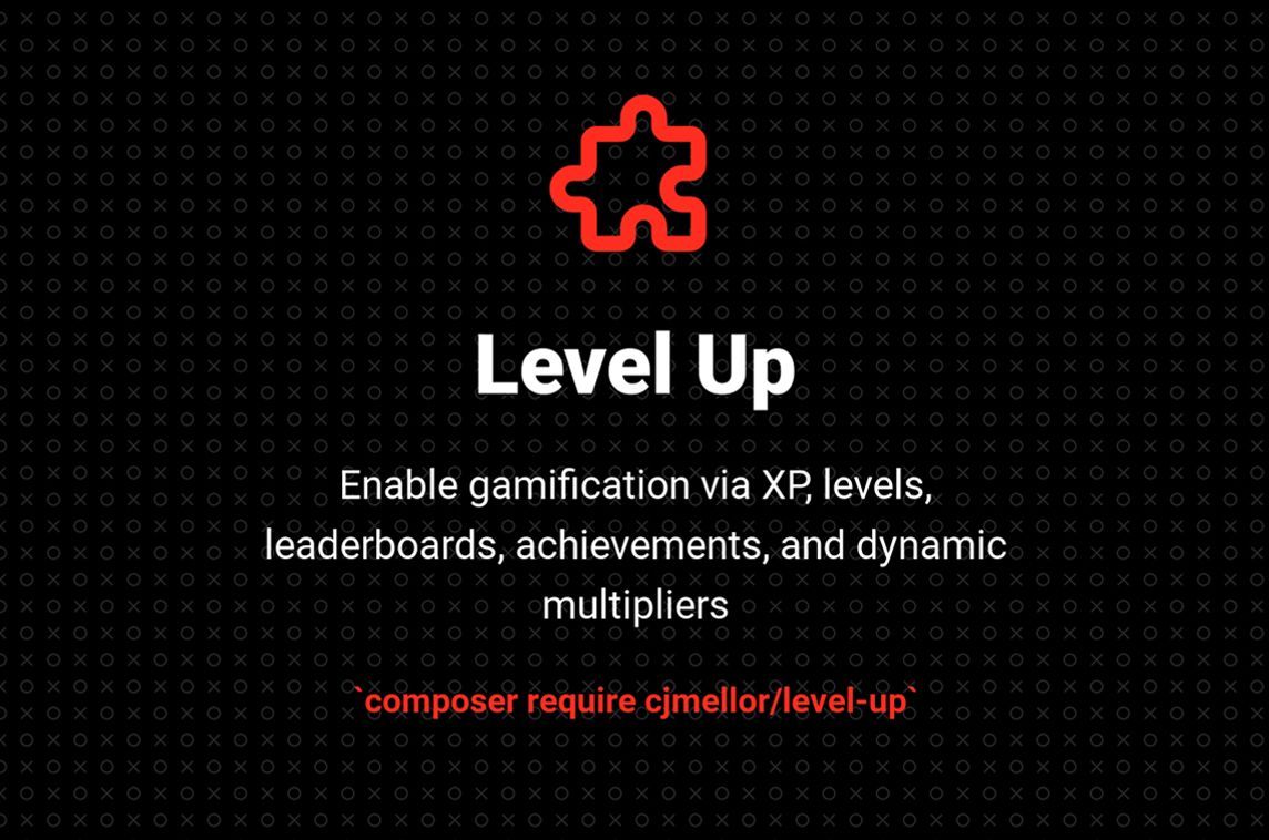 MadeWithLaravel's tweet photo. Add some gamification elements like XP &amp; levels to your apps with the Level-Up package by @cmellor 🎮️ - https://t.co/UxbNISziMm https://t.co/XauHmExt2i