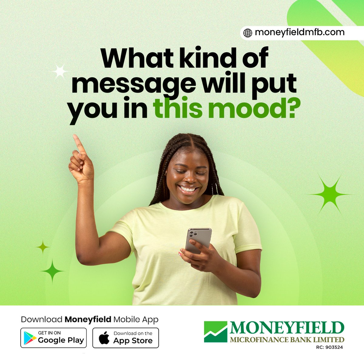 moneyfieldmfb's tweet image. “Credit alert received.”
Now that’s the kind of message that puts a smile on your face! 😄💸
With the Moneyfield Mobile App, good news is always a notification away.
✨ Ready to feel this mood?
📲 Download now on Google Play or App Store and make your money moves smarter!