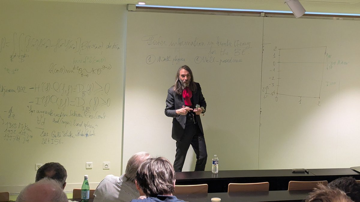 cagnol's tweet photo. Fields Medalist Cédric Villani is now delivering the closing presentation at the Claude Bardos conference at @CentraleSupelec. A fitting conclusion to an inspiring and celebratory birthday event. https://t.co/U0rSmxmqtf