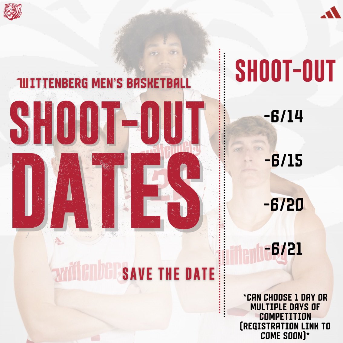 Coaches don’t forget to save the date for our Men’s Basketball Shoot-Out! Registration link and details will be following soon!

#TigerUp