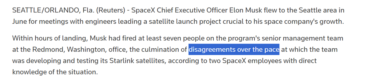xdNiBoR's tweet photo. Funny story: Rajeev Badyal was fired by Elon just 6 months before the first operational Starlink satellites launched. He wanted to launch three more iterations of test satellites. 
Then he got hired by Project Kuiper. 

Look, it might be an unpopular opinion, but Elon was right, and his ruthless management style delivers results. It works.