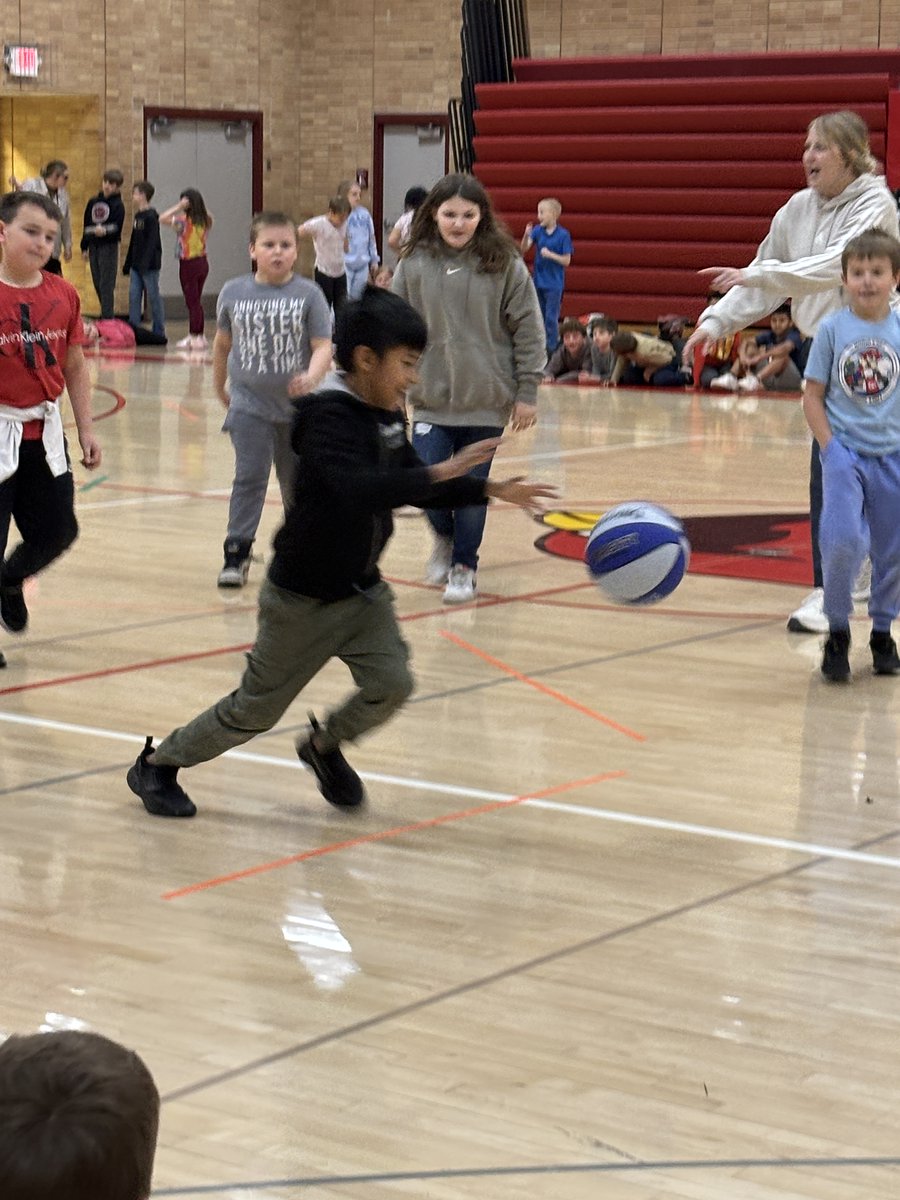 BGrensteiner's tweet photo. 3rd Grade participated in a March Madness Read-a-Thon and the winning class got to go head to head with staff in a basketball game!  Great job Cardinals! https://t.co/3W0FR4W0j1