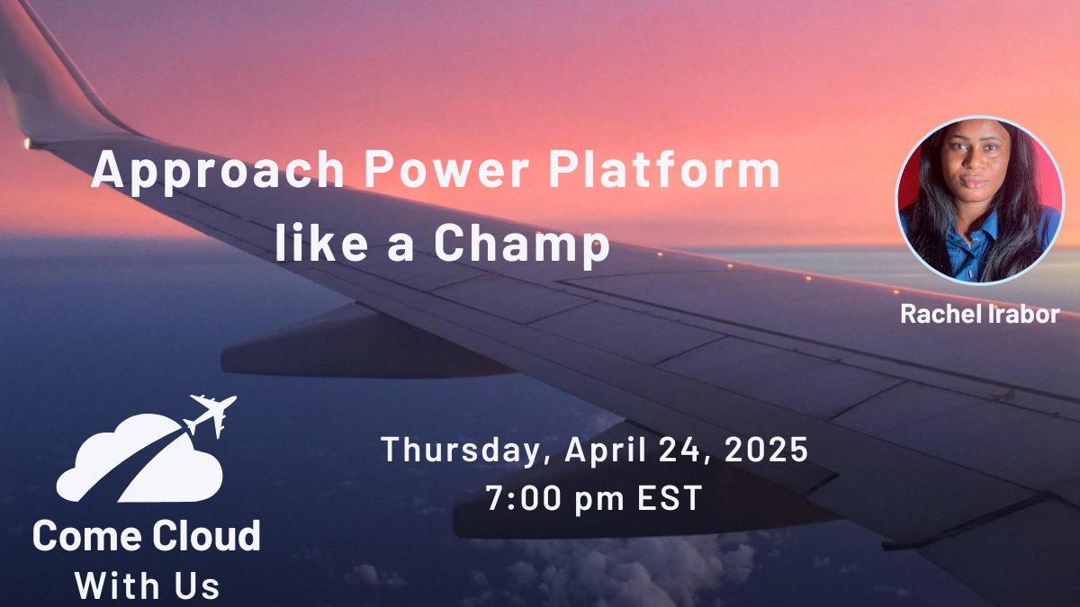 Come Cloud With Us (@comecloudwithus.bsky.social) (@comecloudwithus) on Twitter photo Come cloud with us! 🤩
We are honored to have <a href="/Richie4love/">✨Rachel Irabor is learning AI</a> as our guest speaker on Thursday, April 24, 2025.
meetup.com/comecloudwithu… Come cloud with us! 🤩
We are honored to have <a href="/Richie4love/">✨Rachel Irabor is learning AI</a> as our guest speaker on Thursday, April 24, 2025.
meetup.com/comecloudwithu…