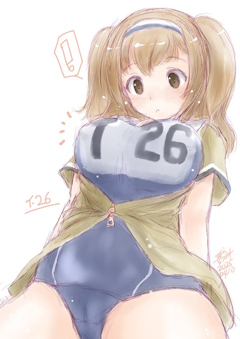 ニムやん初描き
#艦これ版深夜の真剣お絵描き60分一本勝負 
#艦これ版真剣お絵描き60分一本勝負_20250410
#伊26進水日 