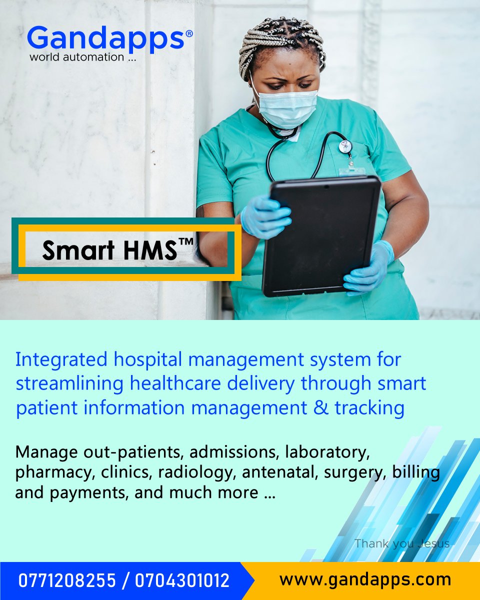 Gandapps1's tweet photo. Reliable Hospital Management System for Ugandan hospitals, clinics and pharmacies. 
For details call 0771208255 or 
visit https://t.co/THCLsGIOZr
#BuyUganda #gandapps #uganda #software #hims #apps https://t.co/sgBqXn5b4x