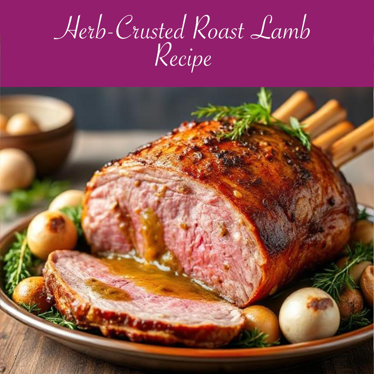 The_Sizzle_App's tweet photo. Herb-Crusted Roast Lamb with Mint Gravy
Celebrate Easter with a succulent roast lamb infused with garlic, rosemary, and thyme, finished with a fresh mint gravy that makes this festive centerpiece truly special.
https://t.co/YBxl2GWa1o
#EasterLamb #FestiveFeast #Easter